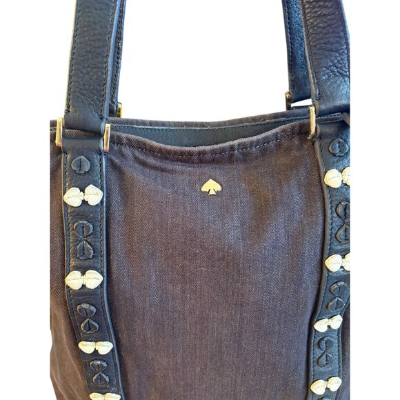 Kate Spade On Purpose North South Denim Blue Tote - UVRU2101 - Picture 3 of 15